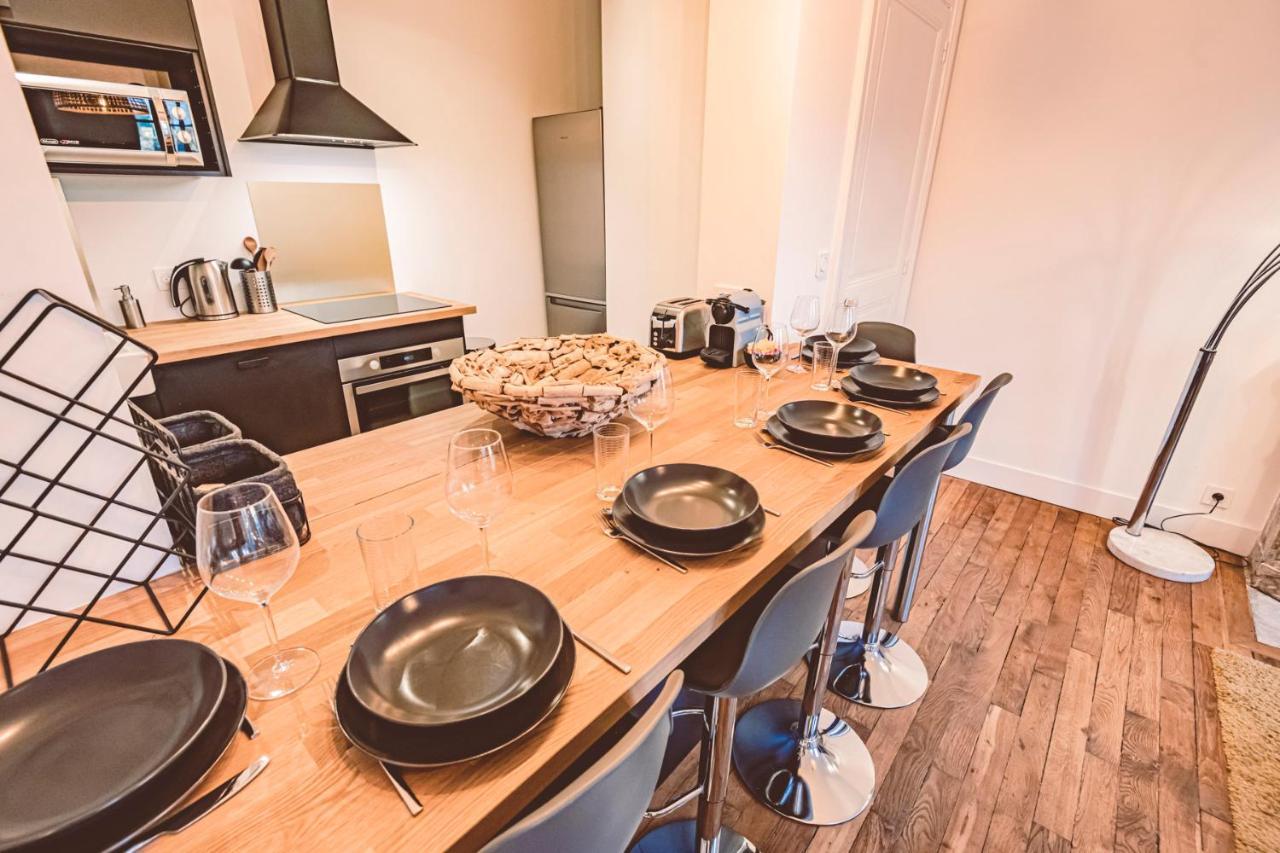 Charme De L'Ancien Pour Cet Appartement Entierement Renove Dans L'Hypercentre De Reims Exterior foto